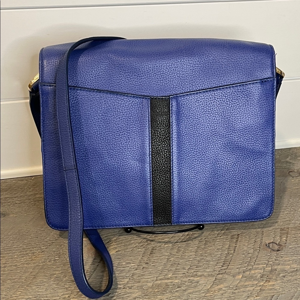 Botkier Valentina Crossbody Handbag/Blue & Black, Leather - Picture 4 of 14